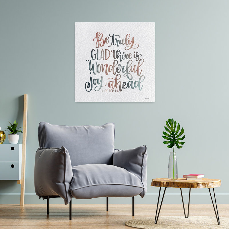 Wonderful Joy Ahead, art contemporain abstrait, H 24 po x l 24 po