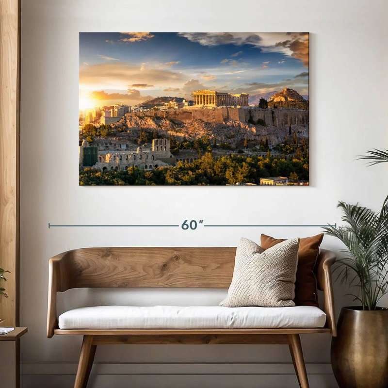 Adella Golden Acropolis, 32" H x 48" W