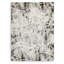 Tapis rectangulaire beige / gris / noir en polyester tissé à la machine Skadar-87749385