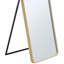 Miroir d'appoint 64 po pleine longueur avec lumières - 3 lumières à intensité variable, cadre doré, miroir de plancher autoportant pour la chambre à coucher, le salon et la boutique de mariage, avec éclairage DEL