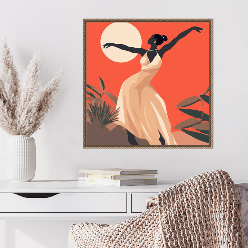 «Graceful Woman I» par Lazar studio, reproduction d'art sur toile encadrée, H 22 po x l 22 po