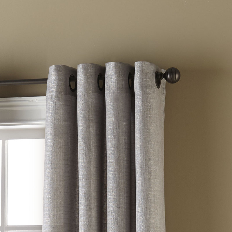 Room Darkening Curtain Single Panel, Silver Gray