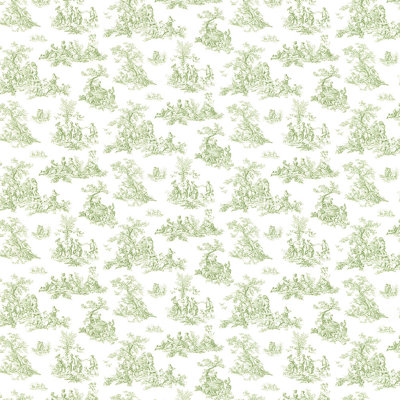Tampa 32.7' L x 20.5" W Country Toile Wallpaper in Blue