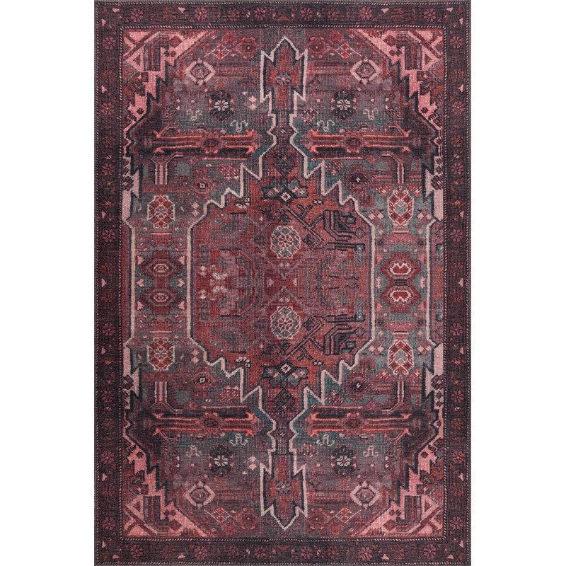 Luxurious Burgundy Carpet, 6.9 x 10.2 ft | 100% Polyester, 1850 g/m² | 0.2 in Pile Height | Eco-Friendly Recycled Poly Cotton Underside | Soft, Durable, Easy to Maintain | Perfect for Living Room & Bedroom Decor