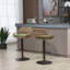 Ensemble de 2 tabourets de bar pivotants réglables avec repose-pieds-1215343868