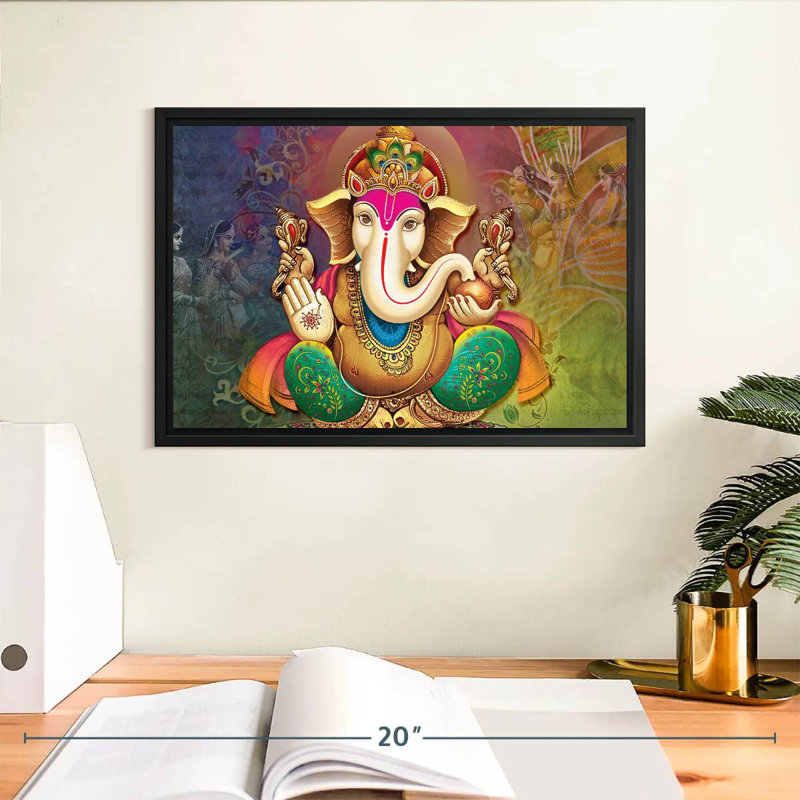 Adella Hindu Deity Ganesh, 9" H x 13" W