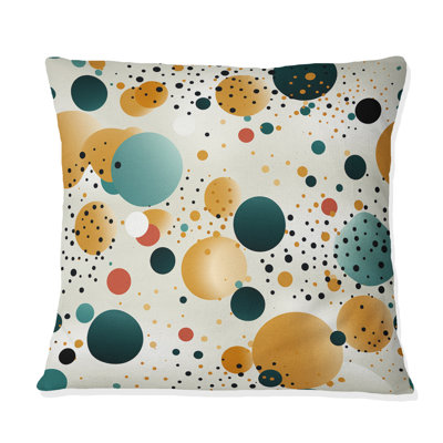Polka Dots Throw Pillow
