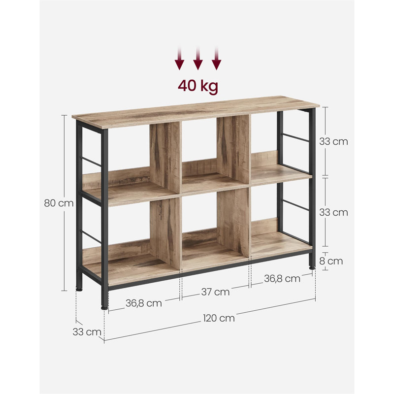 Ansis 80cm H x 120cm W Bookcase
