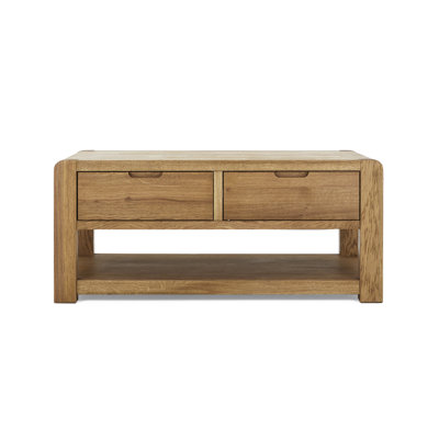 Murrysville Floor Shelf Coffee Table with Storage