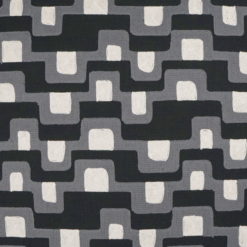 Final Embroidered Throw Pillow, Square 36"