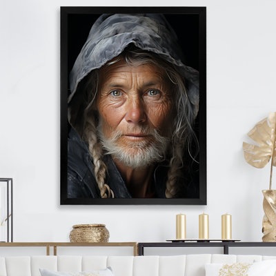 «Woman Typo Pearl Prose», reproduction sur toile encadrée
