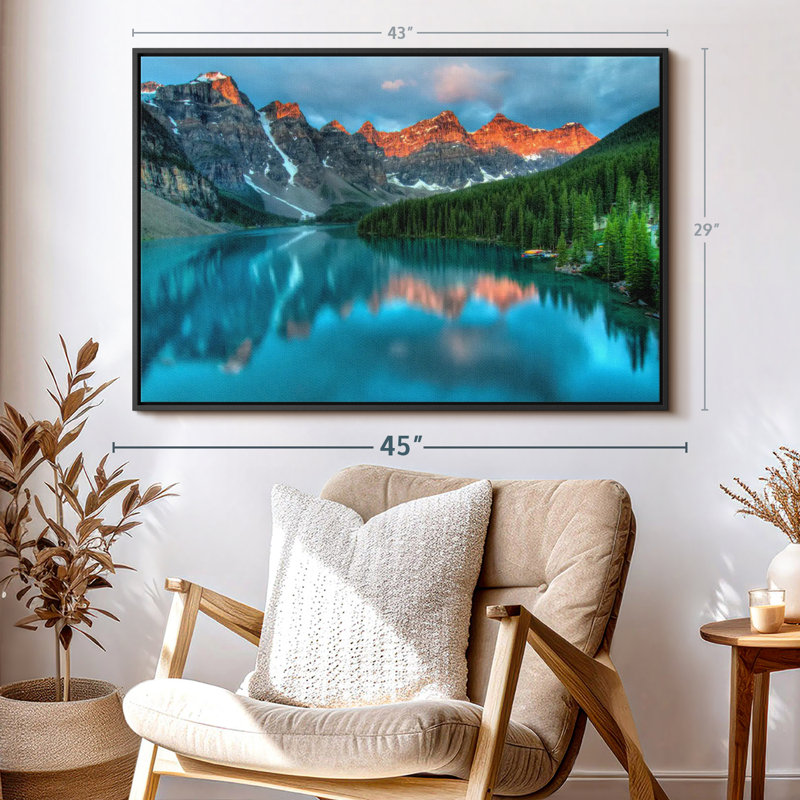 Nature «Tranquil Moraine Lake», H 43 po x l 29 po