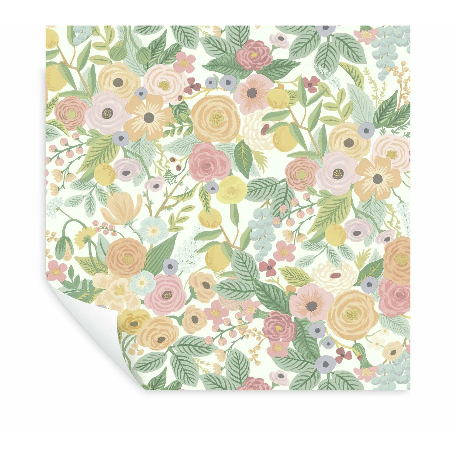 Garden Party Self-Adhesive Wallpaper, Pastel