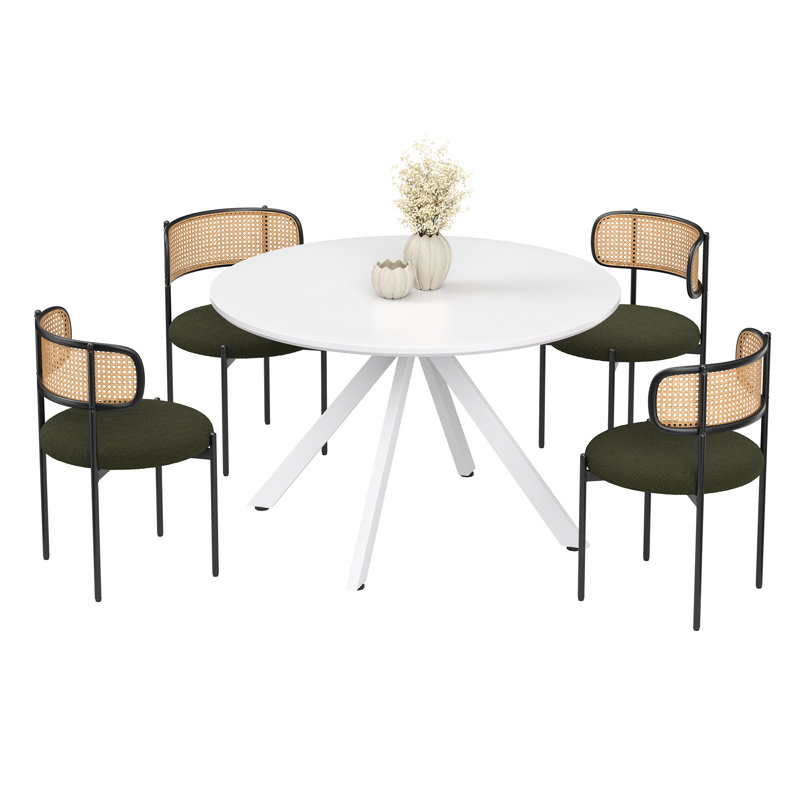 4 - Person Dining Set, White