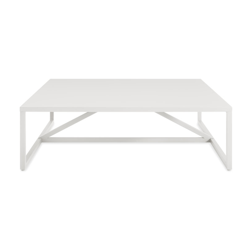 Strut Outdoor Coffee Table, Carbon, 14" H x 54" W x 20" D