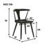 [Ensemble de 2] Chaises de ferme rustiques, chaises d'appoint en bois massif avec assemblage facile-1431773771