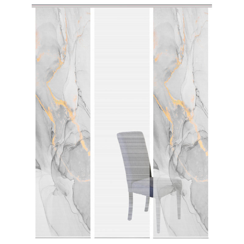 Perdomo Semi Sheer Curtain Panel Pair, Grey