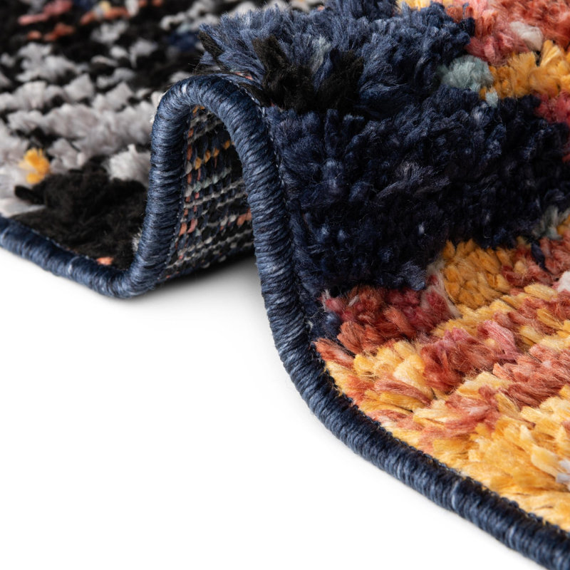 Alia Performance Multi colored Rug, Rectangle 4' x 6'
