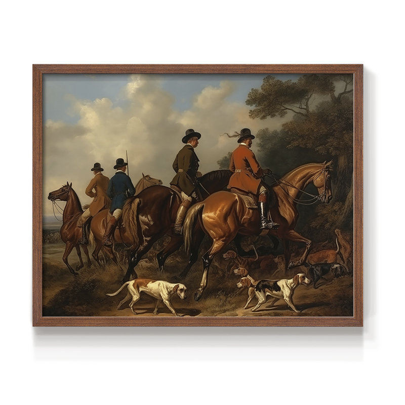 Faune, série Lxx, reproduction encadrée, H 22 po x l 28 po, Noyer