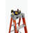 6-Foot Fibreglass Step Ladder With 300-Pound Load Capacity, Type IA ANSI OSHA Compliant, Non-Conductive Safety, Slip-Resistant Rubber Feet