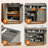 Farmhouse TV Stand with Sliding Barn Doors and Open Storage for TVs up to 75"-931637429