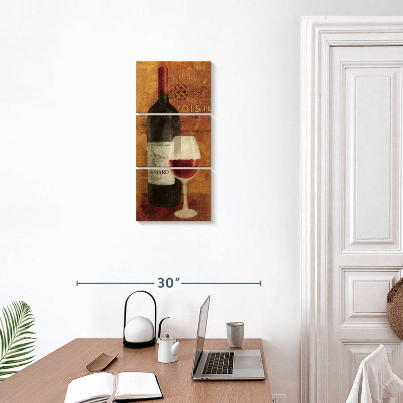 Vin Rouge Panel, 27" H x 12" W