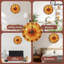 Horloge avec cadran orange