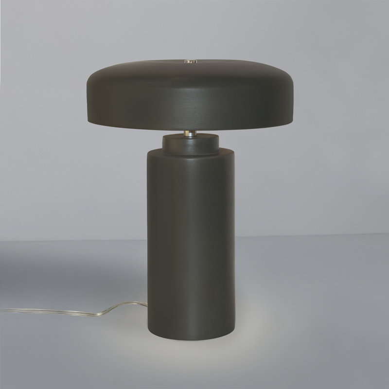 Lampe de table Percy, Étain, vert