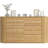 6-Drawer Dresser, Mid-Century Modern Design with Fluted Side Panels, Solid Wood Legs, Large-Capacity Storage, Rounded Corner Profile