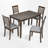 5 - Piece Dining Set-1271969160-1271969167