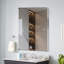 Miroir de salle de bain 36 po x 30 po en nickel brossé-1685333316