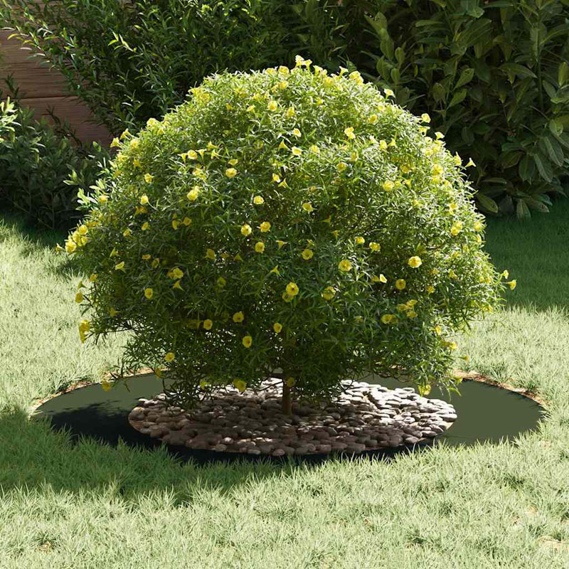Tree Ring Decorative Garden Modern Protector Outdoor Ornament Base Home, Olive Green, 80cmW x 80cmD