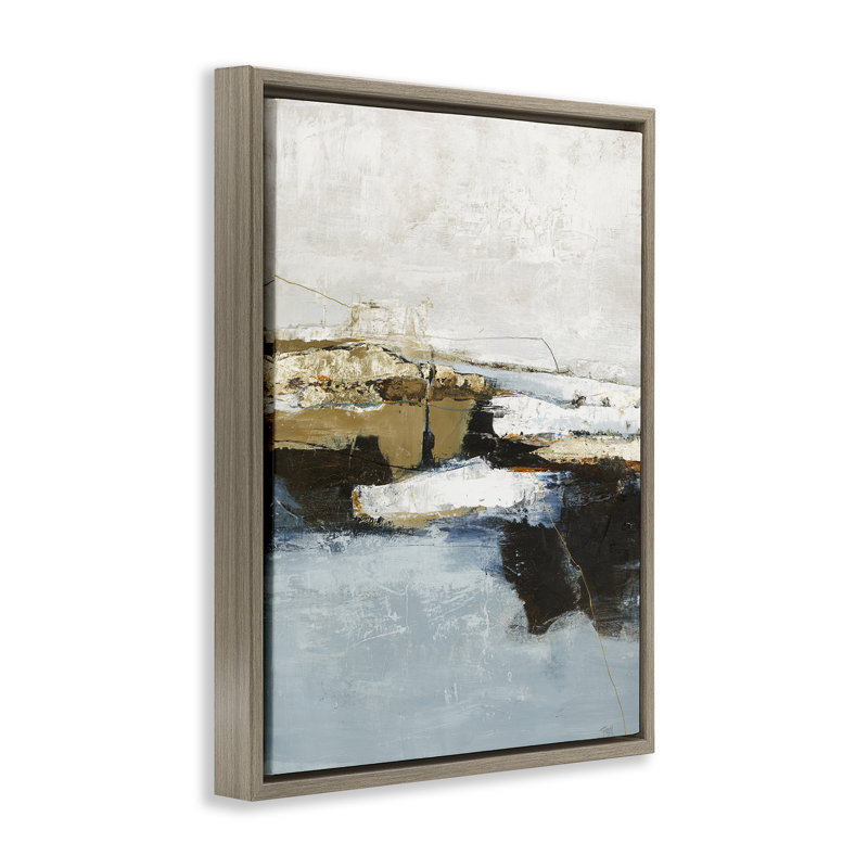  «Rustic Paint Nautical Design», art mural encadré sur toile flottante par Design Fabrikken, H 31 po x l 25 po
