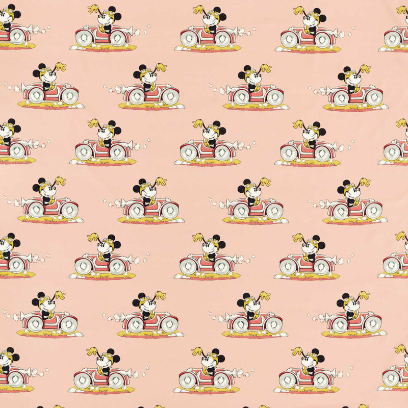 Minnie On the Move Fabric, Candy Floss