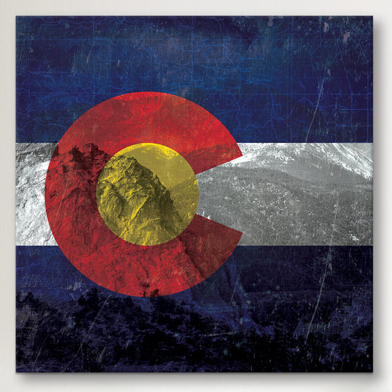 «Colorado Colorado, Pikes Peak with Omo Film», impression sur toile, H 18 po x l 18 po x P 0,75 po
