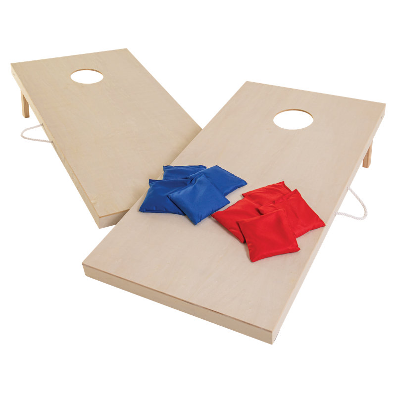 Birch Veneer 2x4 Cornhole Set with Bean Bags