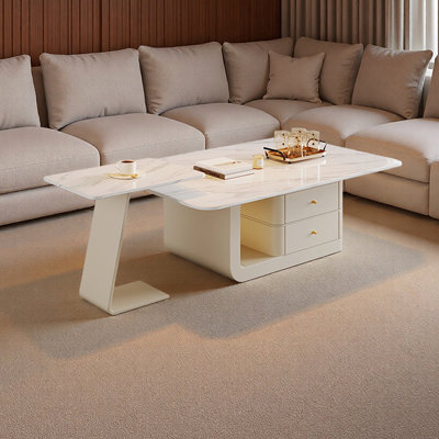 Simple Small Apartment Storage Coffee Table Set