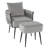 Itamar Velvet Accent Chair with Ottoman-361014214