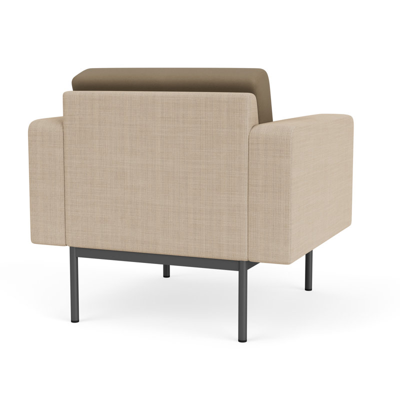 Chaise d'invité de réception Darsey, Without Power, Patriot Plus taupe; calcaire Chambray, Charcoal