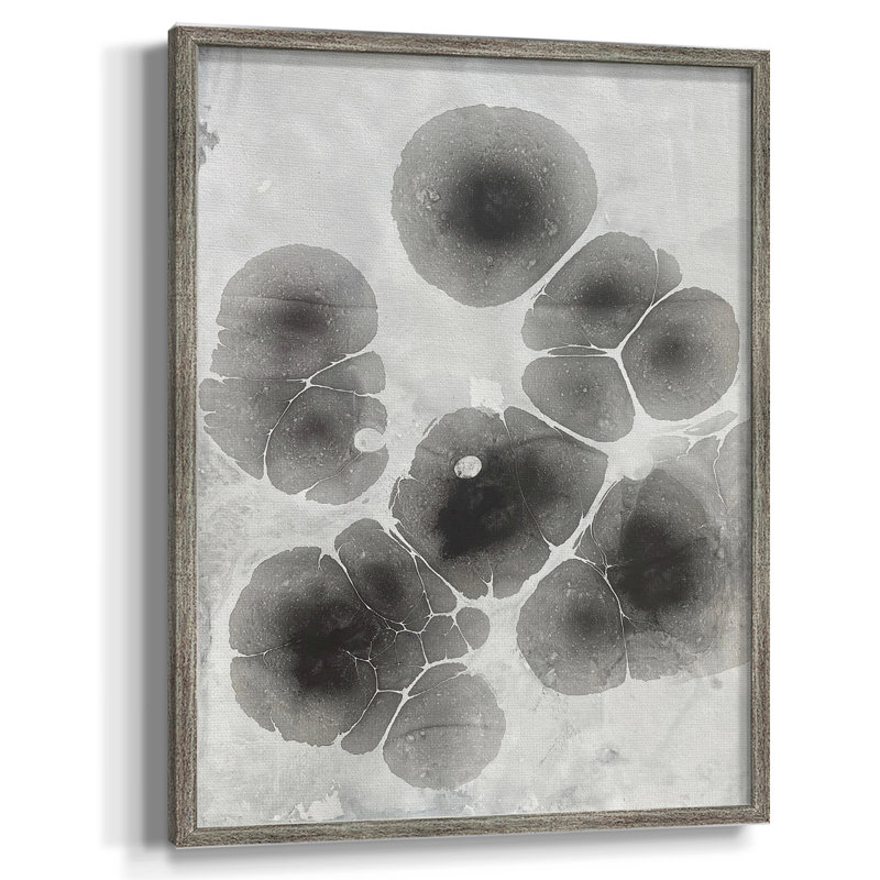 Marbling V Framed Print - Solid Wood, 11" H x 9" W