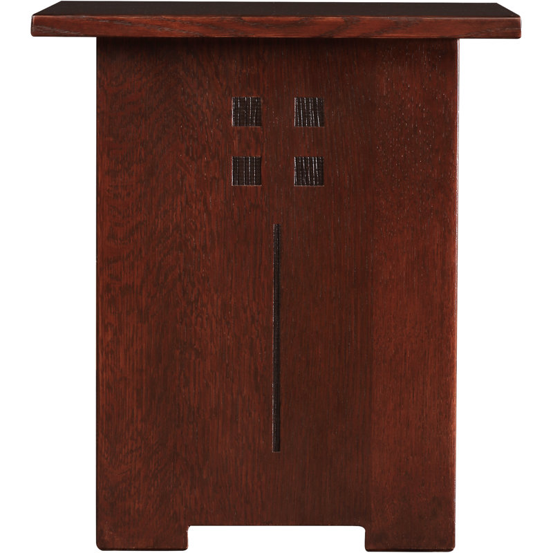 Highlands Solid Wood Pedestal End Table, Centennial