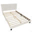 Lit plateforme tapissier Findlay Plush 3D colombe blanche-1834301430