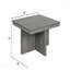 Ensemble de 5 tables basses carrées avec plateau en faux marbre et 4 tabourets de rangement