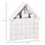 HOMCOM 24-Drawer Wooden Christmas Advent Calendar, Wooden Light-Up Decoration