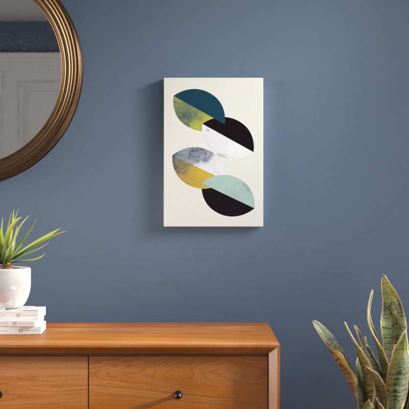 «Saucers», impression sur toile tendue, H 18 po x l 12 po x P 1,5 po, Pas de tapis, Toile tendue