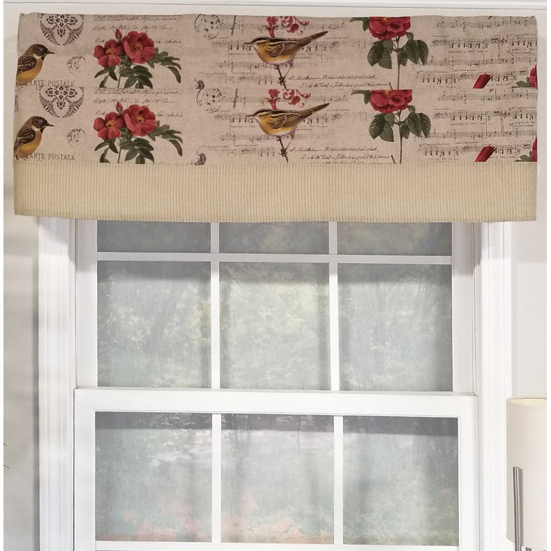 Cotton Blend Tailored Window Valance