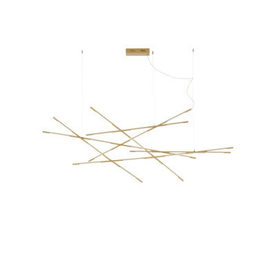 RACCIO 23 - Light Gold LED Geometric Pendant
