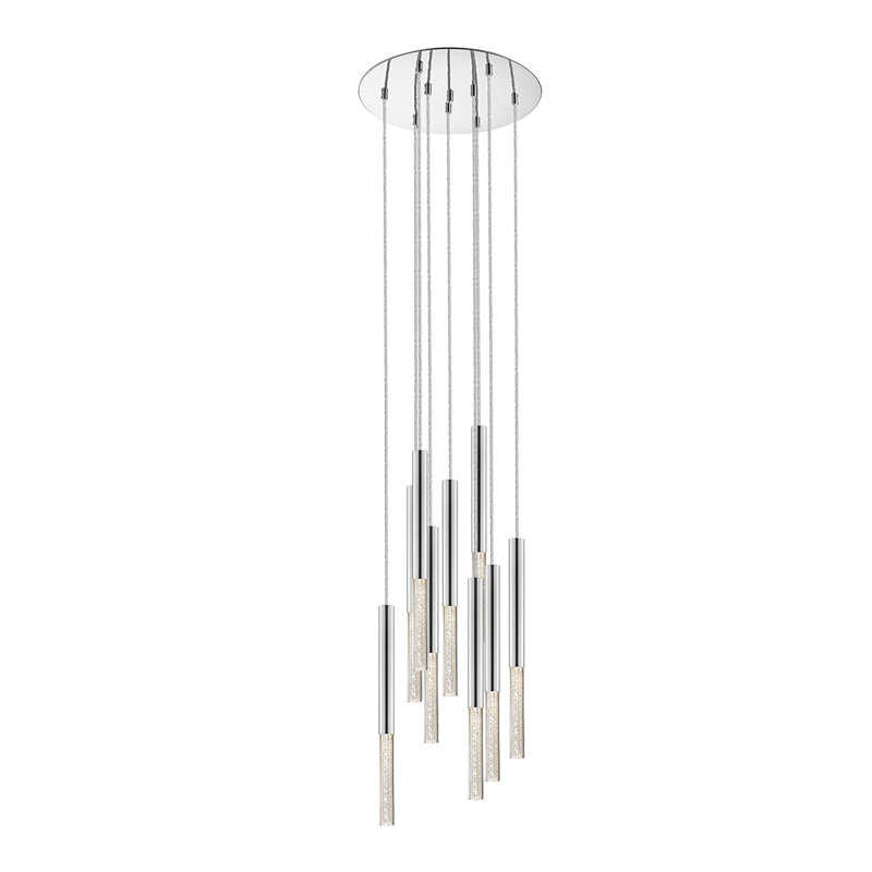 Jeppesen 9 - Light LED Cluster Pendant, Chrome