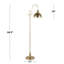 Lampe sur pied arquée 64 po Anar