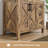 Linsay 36" Fully Assembled Rustic Brown Single Bathroom Vanity with Engineered Stone Marble Top, Soft-Close Doors